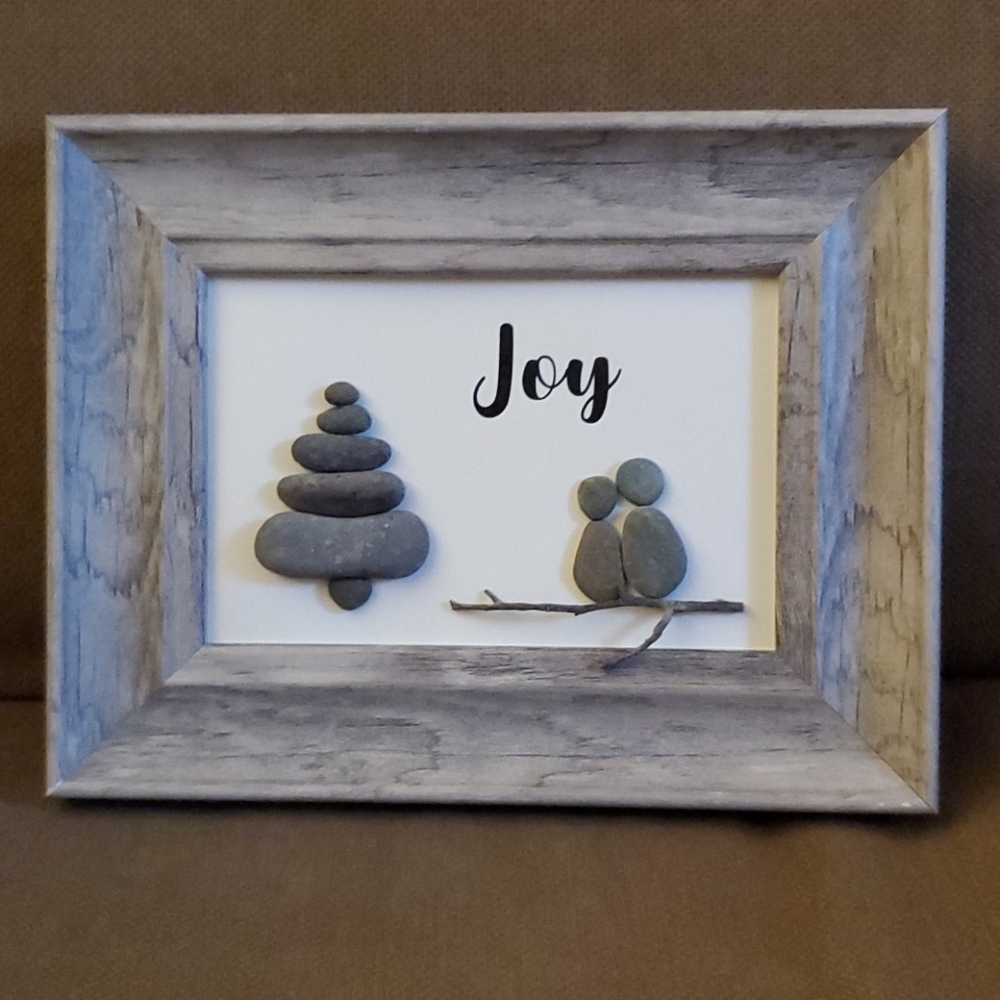 Rock Art - Couple. Christmas